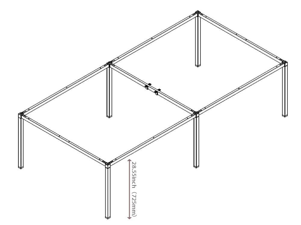 galvanized White Table Frame for office from China manufacturer